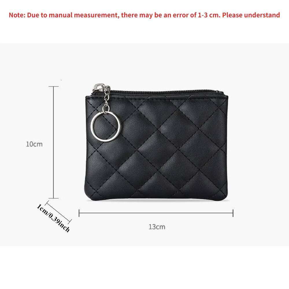 PU Leather Zip Key Chain Fashion Small Money Short Change Pouch Coin Purse Purses for Women Wallet 2025 Y260206