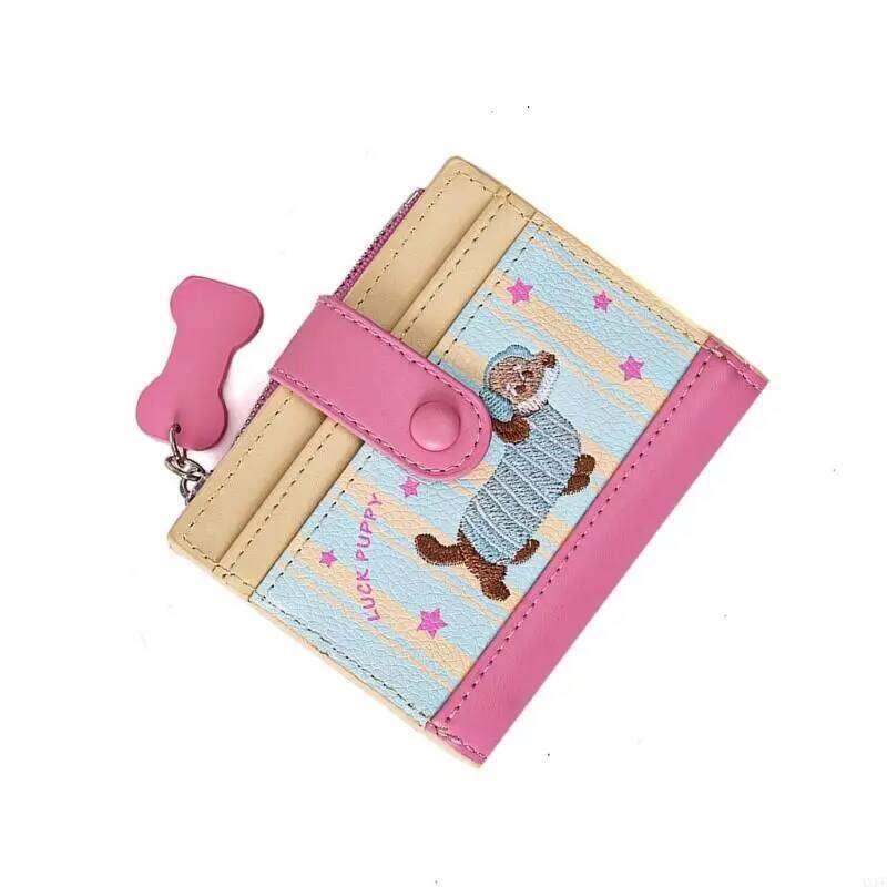 4XFF Pu Ladies Credit Card Holder Money Bag Travel Purses Compact Wallets Y260206