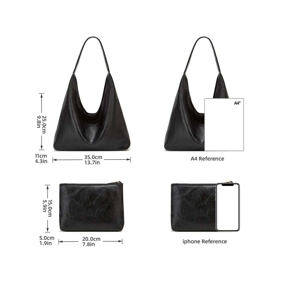 New 100 hand bill of lading shoulder women's retro simple large Tote bag Z260207 - view 6