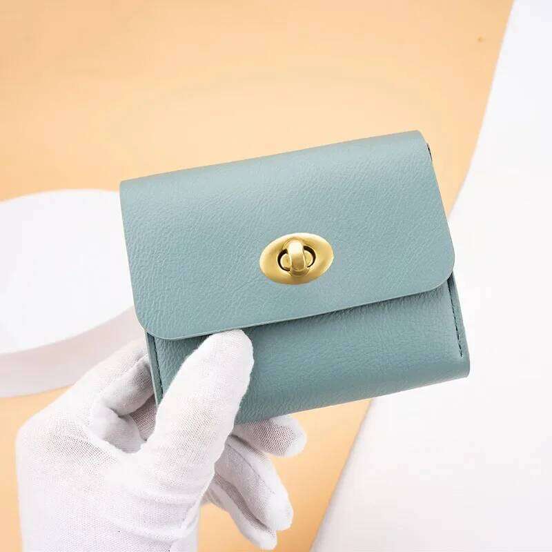 Designer Minimalist Kawaii Cute Luxury Women Wallet Coin Card Bag Small Short Fashion PU Leather Korean New Purse Y260206