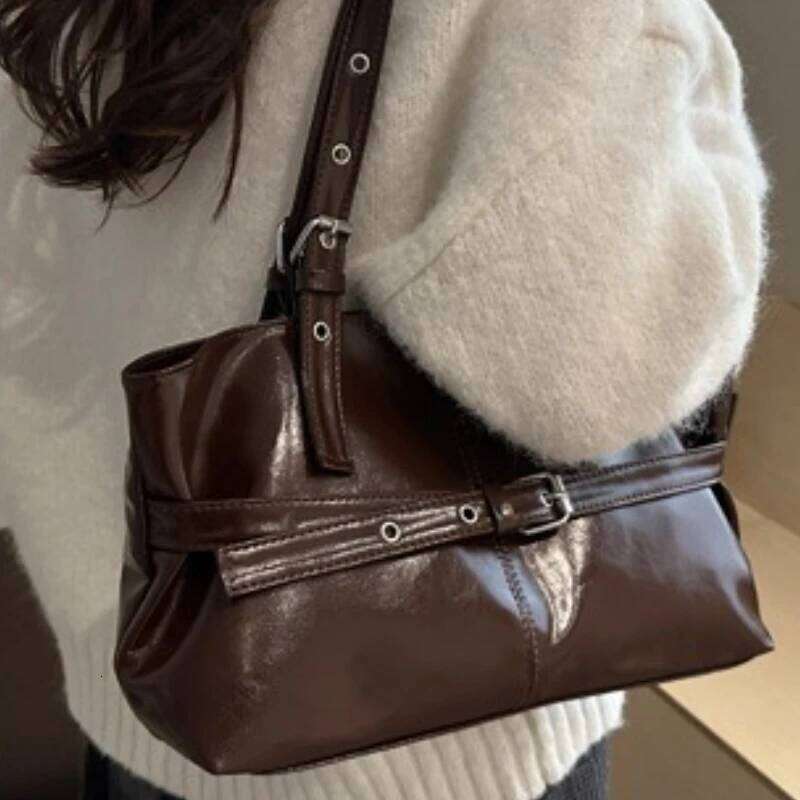 Winter Style Women's Retro Minimalist Tote Shoulder Bag 2025 Autumn Large Capacity Commuting Top-Handle Hand Bags for Women Y260204