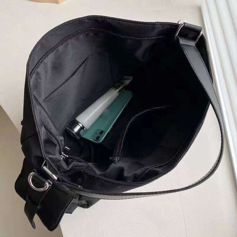 Female Stylsih Tote black Hobo Handbag Large Capacity Shoulder Ladies Soft PU Leather Messenger Bags Women Shopper Bag Y260204