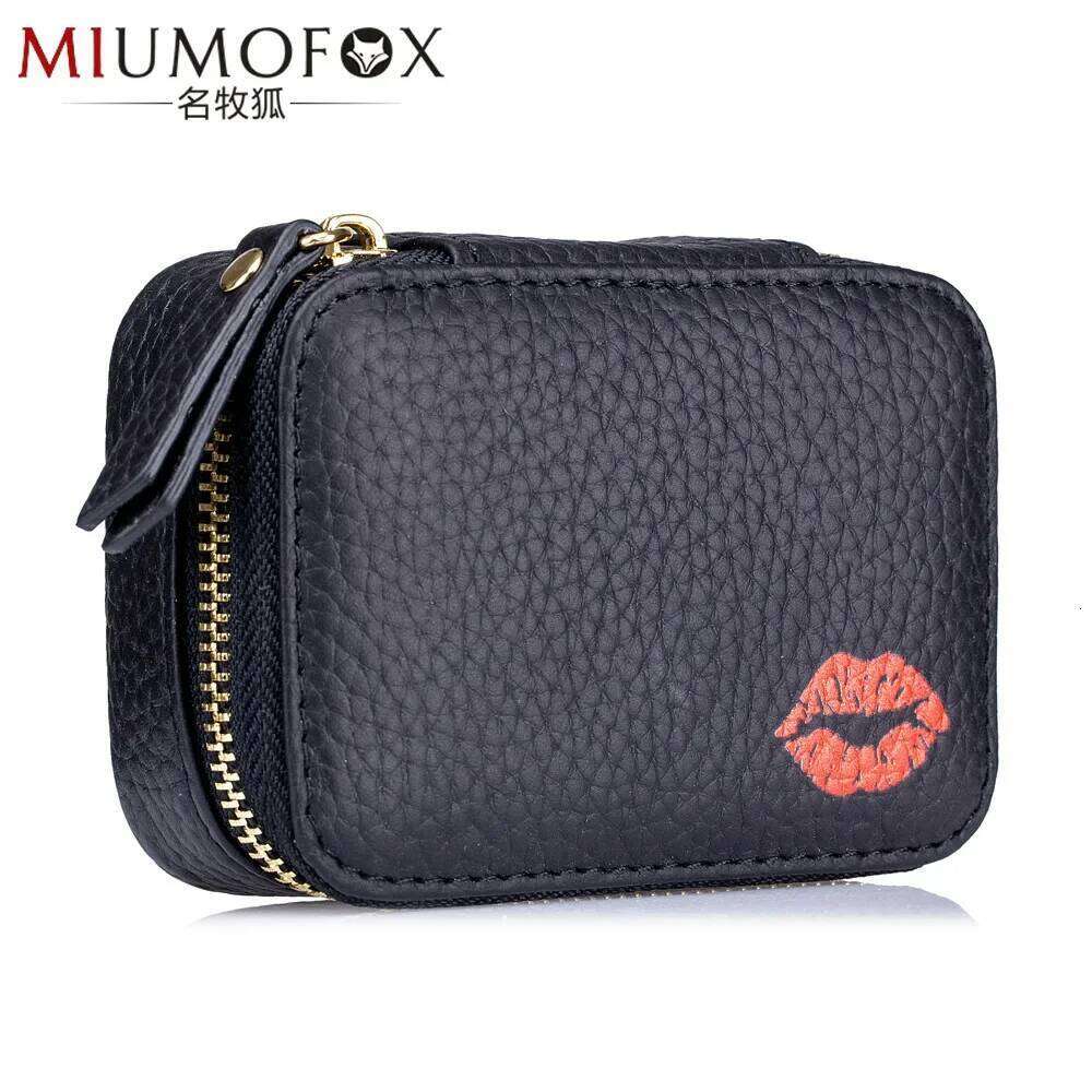 Mini Portable Cosmetic Leather Storage Bag New Envelope Small Lipstick Case Mirror Y260206