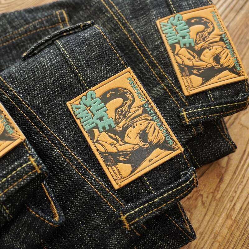 Sauce Zhan Mens Sanforized Selvedge Denim Jeans Limited EditionDouble-sided Dyeing 66 Fit 20 Oz X260207