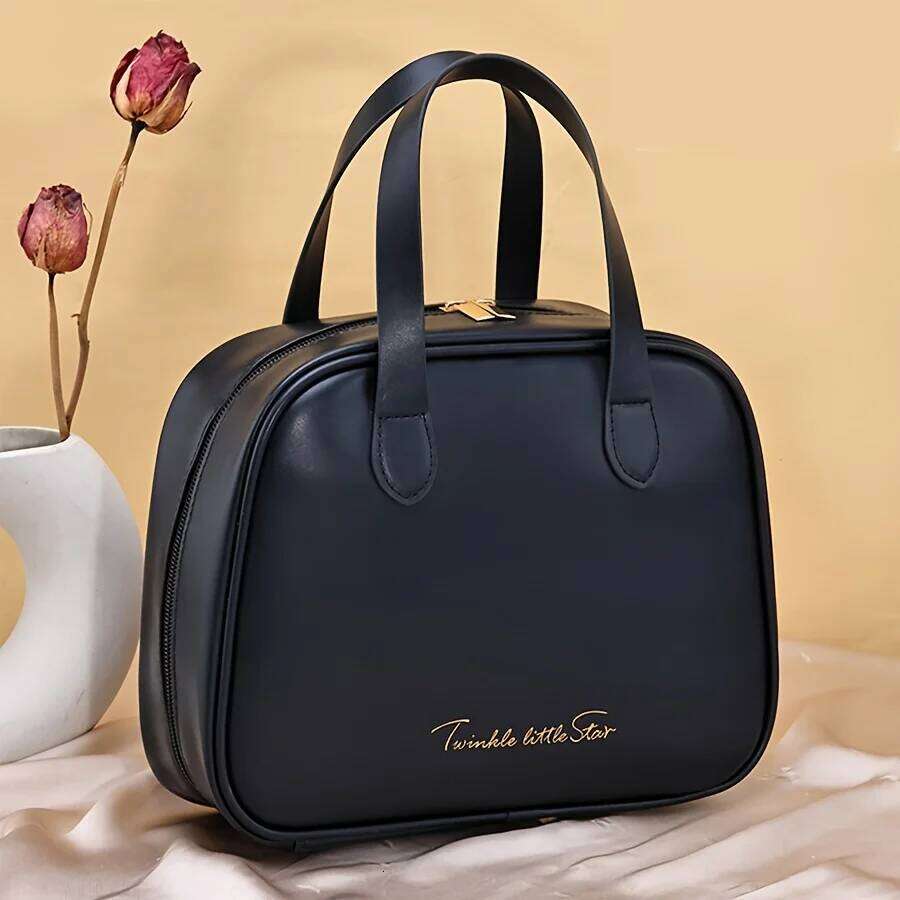 PU Handheld Makeup with Large Capacity, Fashionable and High Beauty, Divided Storage, Travel Storage Bag Y260206