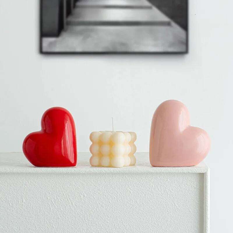3pcs/set Valentine's Day Creative Love Ceramic Crafts Decoration Home Ornaments Can Be Used As Gifts S260204