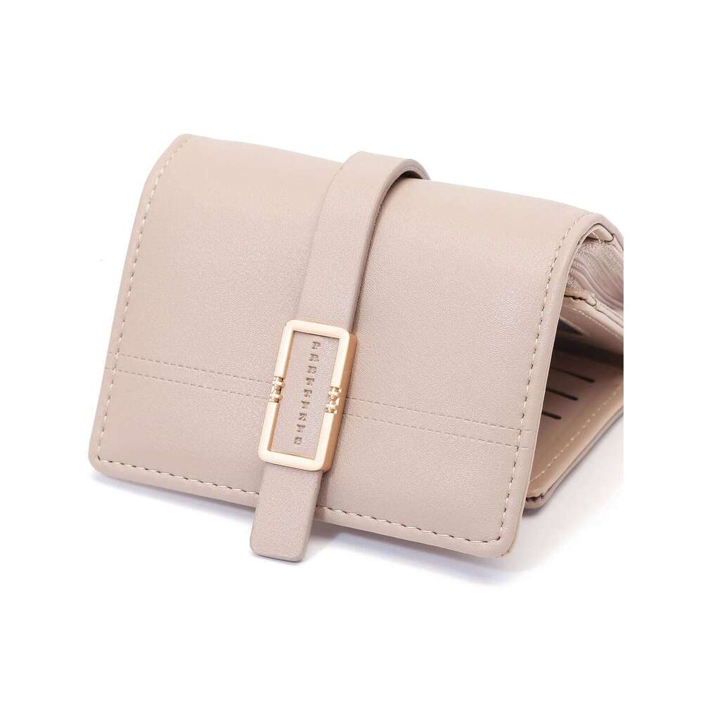 Purse women's new Japanese and South Korea small fresh PU simple fashion ladies short wallet multi-card niche teenage female stu Y260206