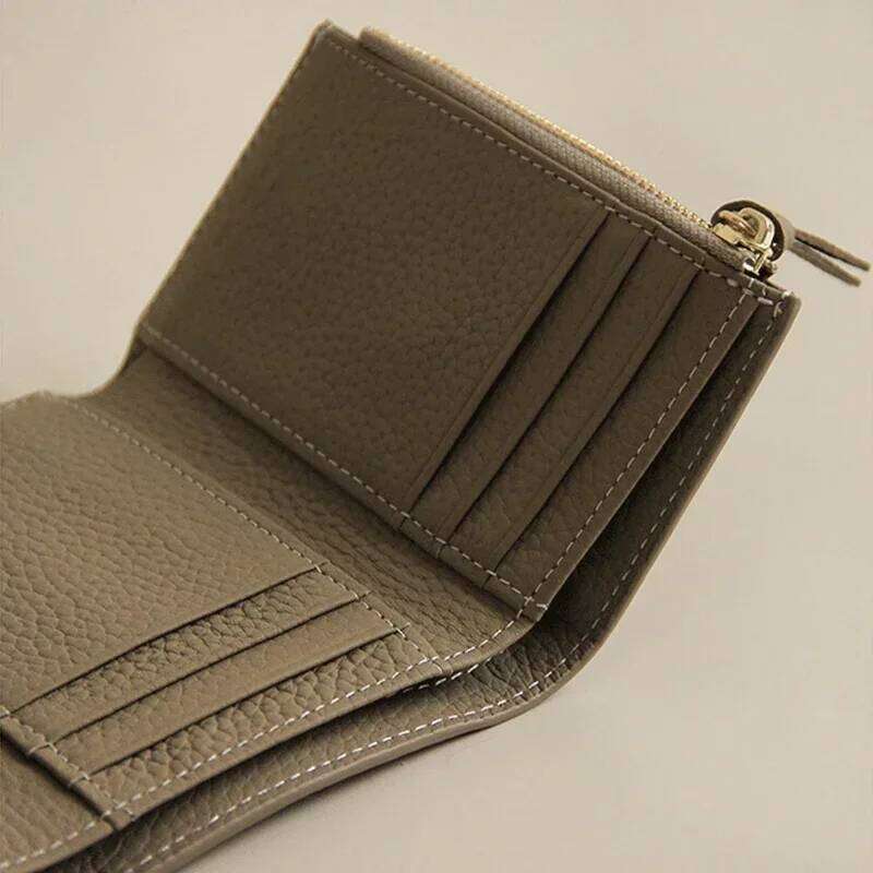 2025 New Women PU Leather Small For Wallet Luxury Envelope Card Holder Brand Designer Multipurpose Zip Coin Cowhide Short Purse Y260206