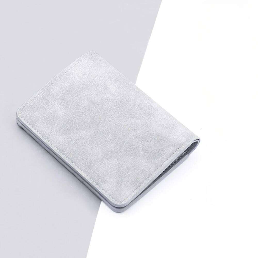 Men/Women Fashion ID/credit Card Holder for Men Multi-Card BagHolder Two Fold Small Wallet Black/gray Coin Purse Y260206
