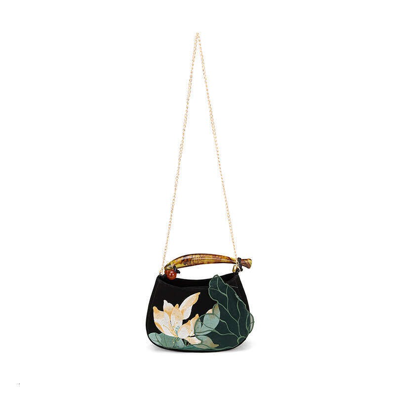 Fish Sinking Autumn Water Ancient Style Banquet Metal Handbag Three-Dimensional Qipao Small Square Bag In Stock MASA