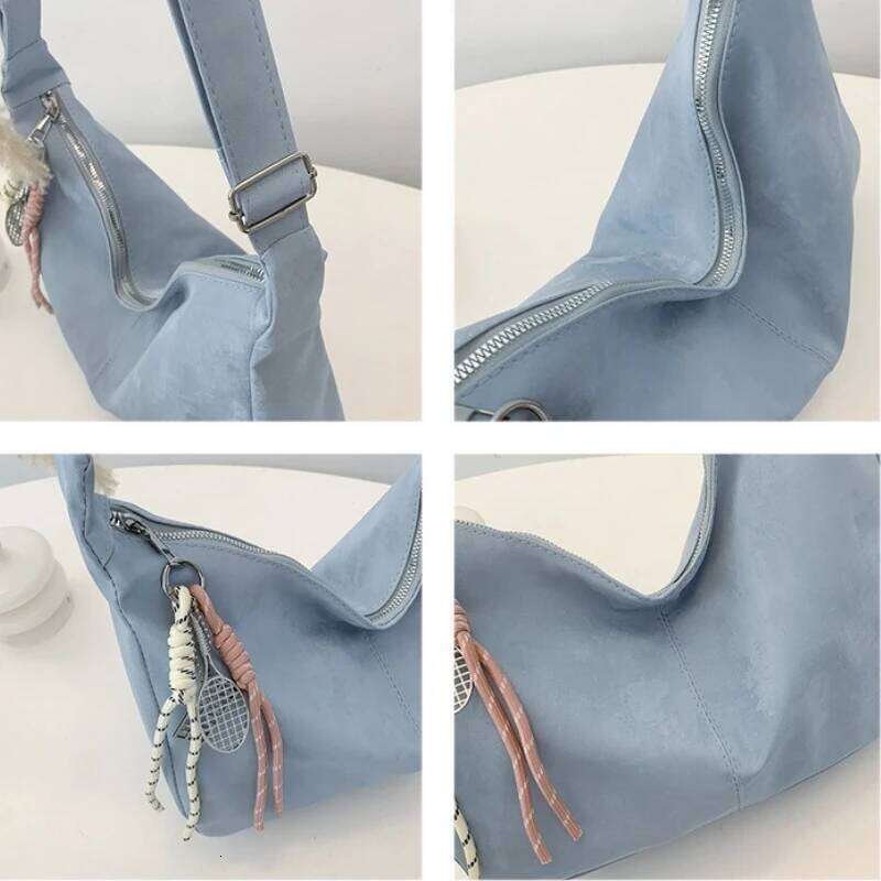 Casual Solid Color Women Soft Pu Shoulder Bag Commuter Large Capacity Ladies Crossbody Bags Simple Female Purse Handbags Tote Y260205