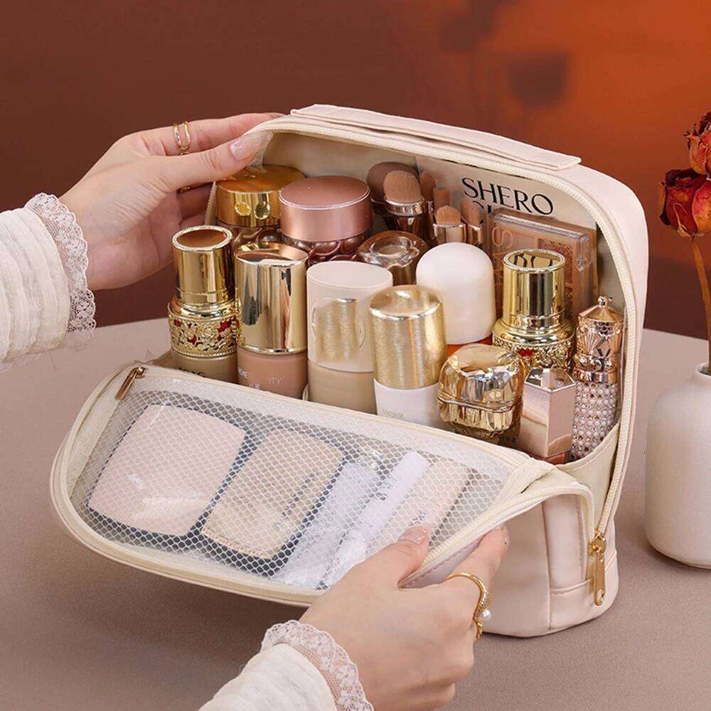Large Traveling Brushes Wash Bag Organizer for Handbag Inner Pouch Makeup Cosmetics Organizers Bags Y260206