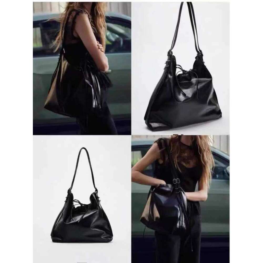 Autumn Winter New Large Capacity Bucket Bag for Women's Work Commuting Single Shoulder Shopping Bags Y260204