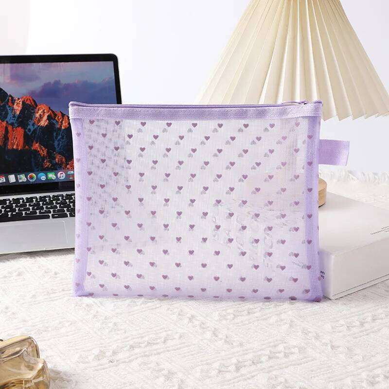 Mini Transparent Heart Cosmetic Women Portable Lipsticks Makeup Storage Pouch Handbag Clear Ctue Small Nylon Make Up Bag Y260206