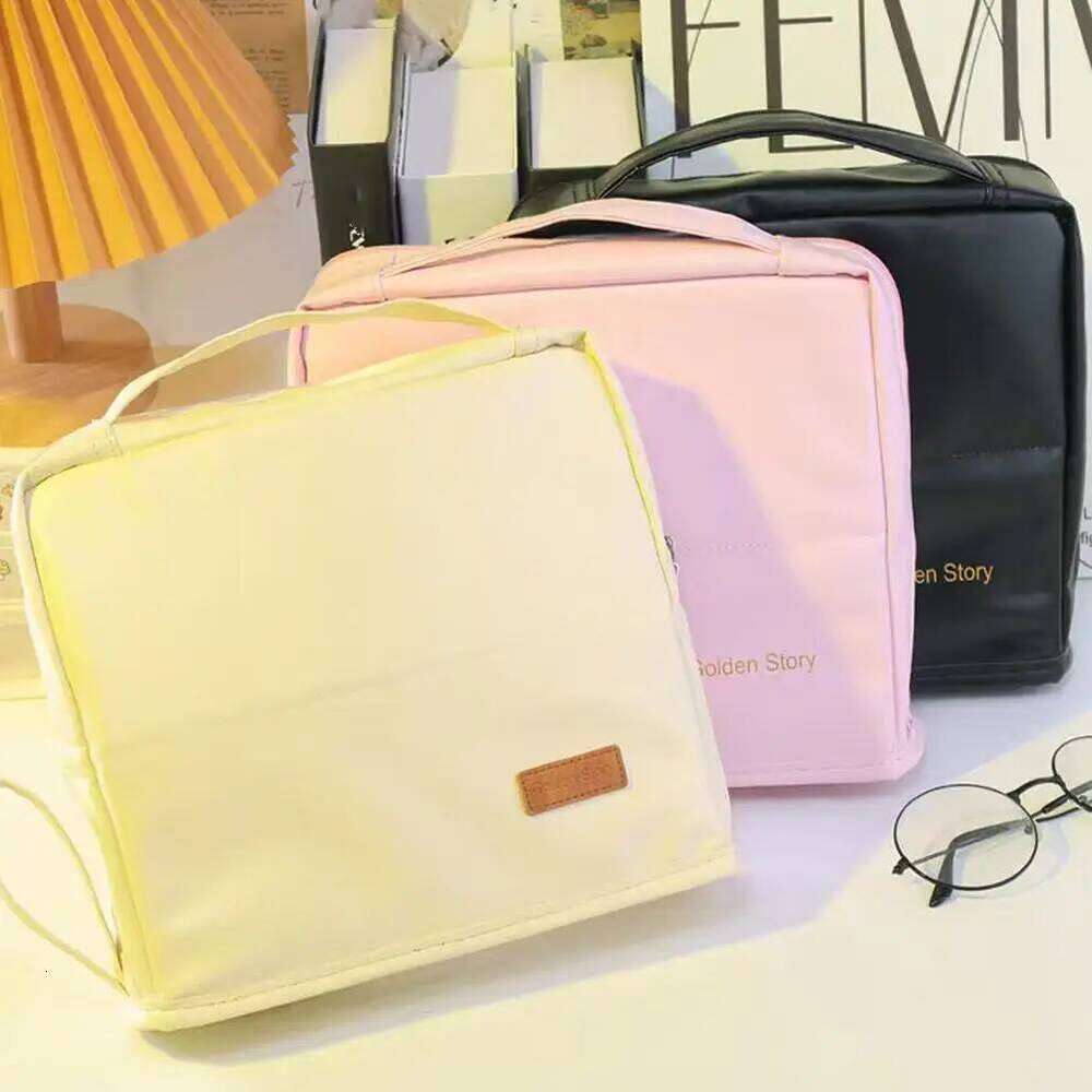 Vertical Makeup Standable Large Capacity Skincare Storage Bag Partitioned Multi-Compartment Cosmetic Organizer Women Y260206