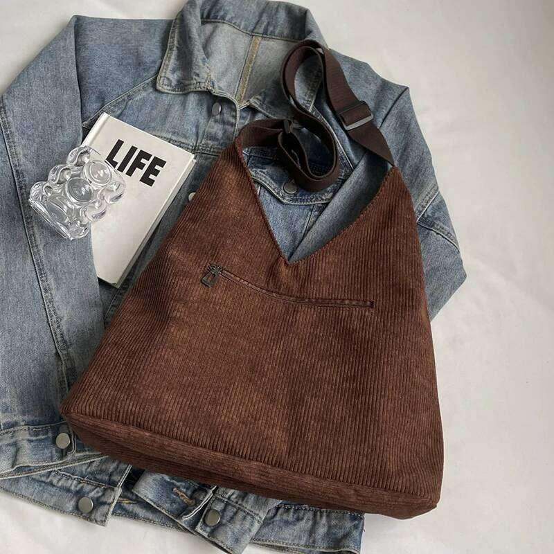 Classic popular solid color large capacity shoulder bag, fashionable multifunctional temperament, casual and lazy style, Z260207 - view 3