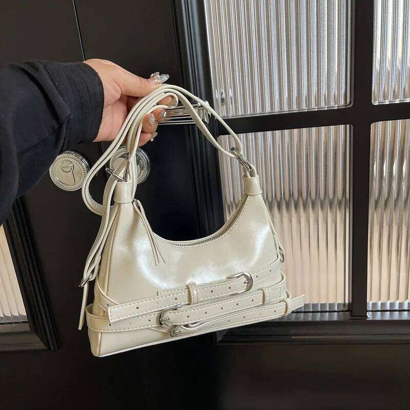Fashion Sewing Thread Shoulder Solid Soft 2024 Hot Sale Bags for Women Interior Compartment Zipper Pu Women's Handbags Z260207 - view 4