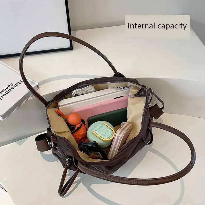Vintage Nylon Women Large Capacity Waterproof Shoulder Bag Daily Commuting Handbag Travel For StylishTotes Bags Y260205