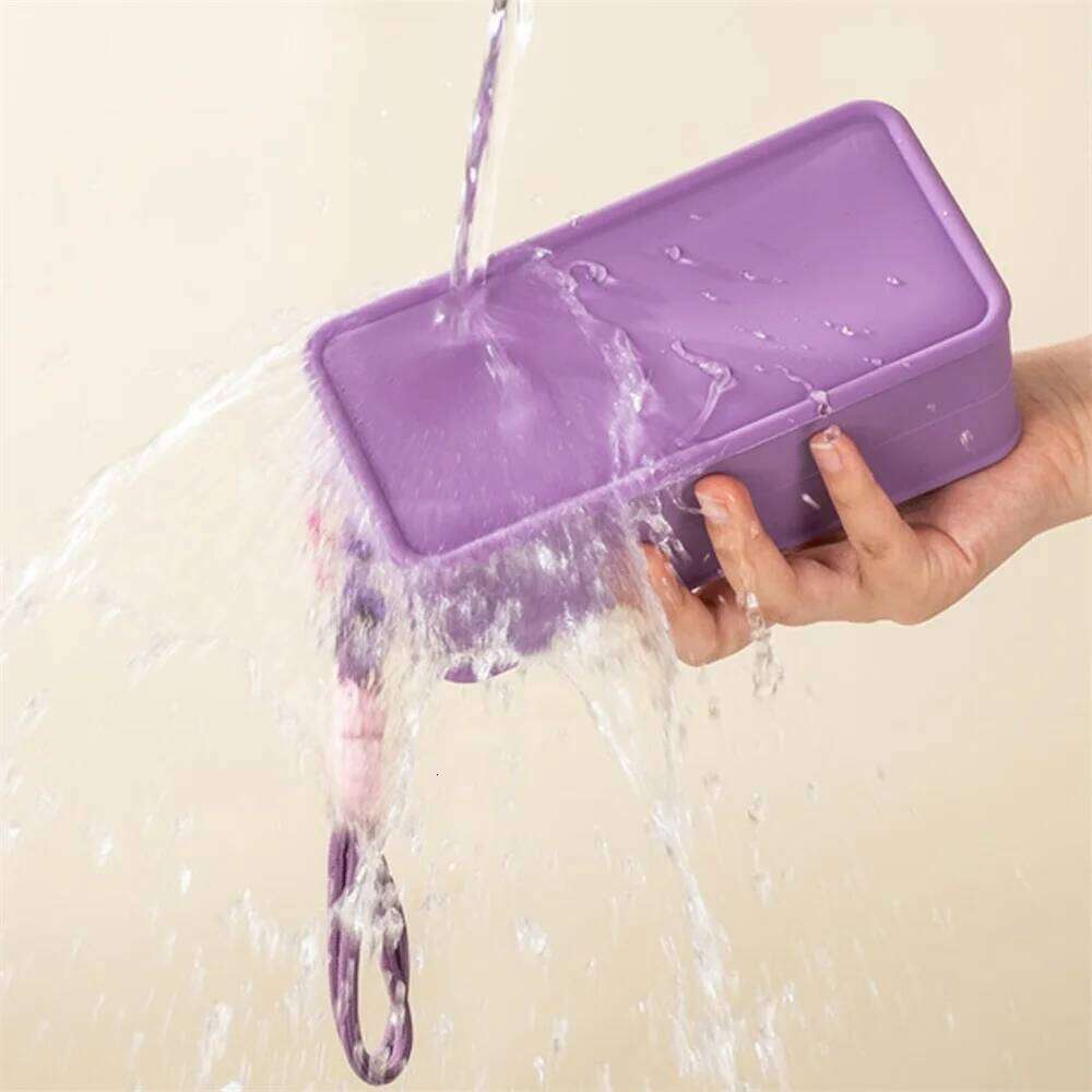 Candy Color Makeup Cosmetic Bag Silicone Lipstick Pouch For Daily Use Organizer Y260206