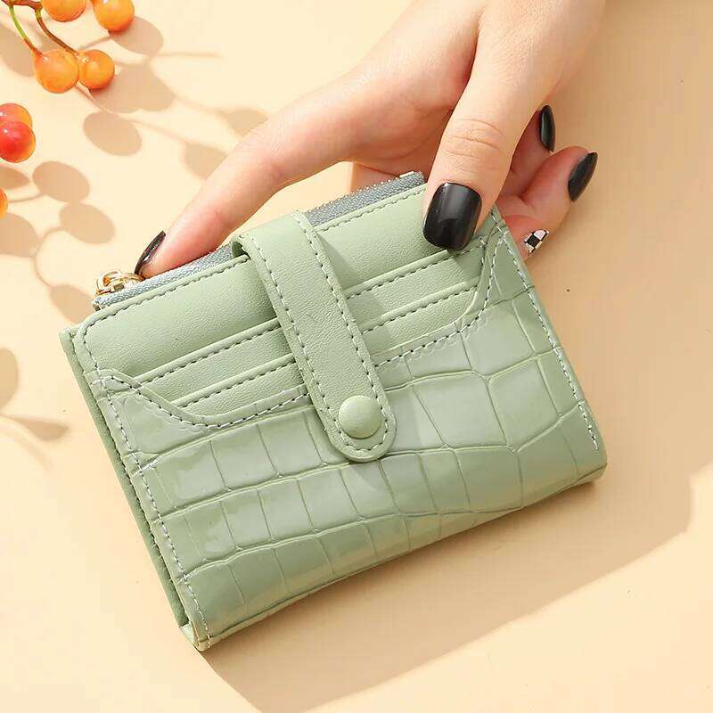 Stone Pattern Small Women Pu Leather Female Zipper Coin Pocket Short Money Change Mini Lady Wallet Purse Y260206
