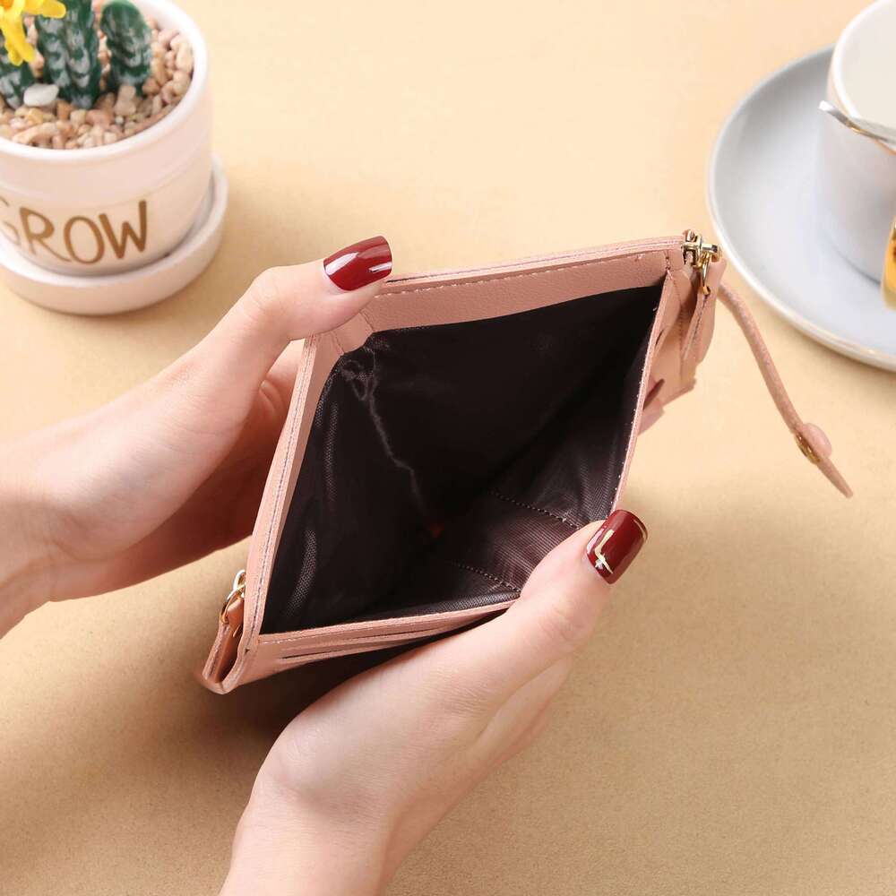 Ladies' wallet; short women; high-end feeling cross-border multi-functional coin purse for women Y260206