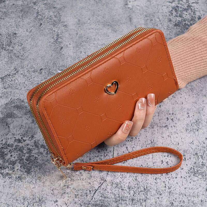 Personality new purse girls long double zipper wallet luxury Japan and South Korea fashion large capacity clutch bag 20% Y260206