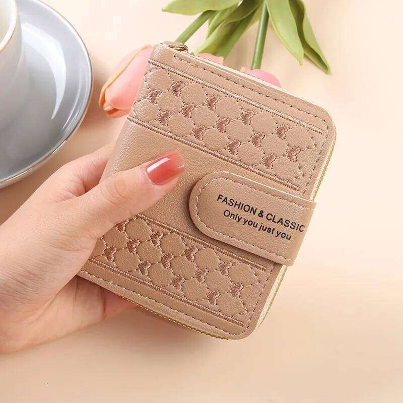 High-quality Short Zipper Ladies Purse Large Capacity Coin Card Clutch for Women Korean Style Y260206