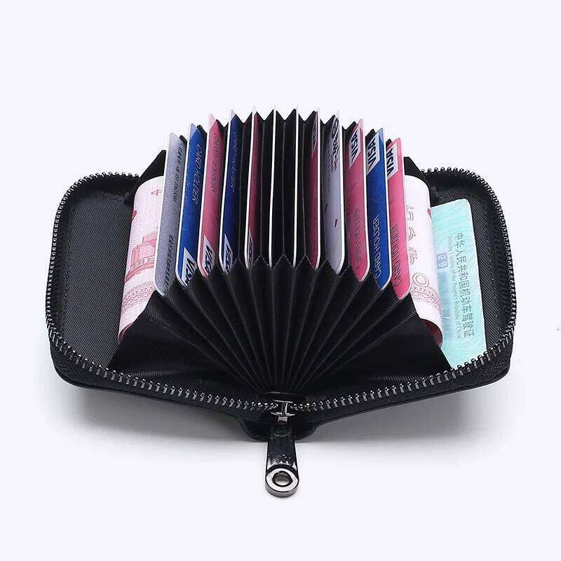 ID Holders Bank Credit Bus Cards Cover Anti Demagnetization Coin Pouch Wallets Bag Business Zipper Card Holder Organizer Y260206