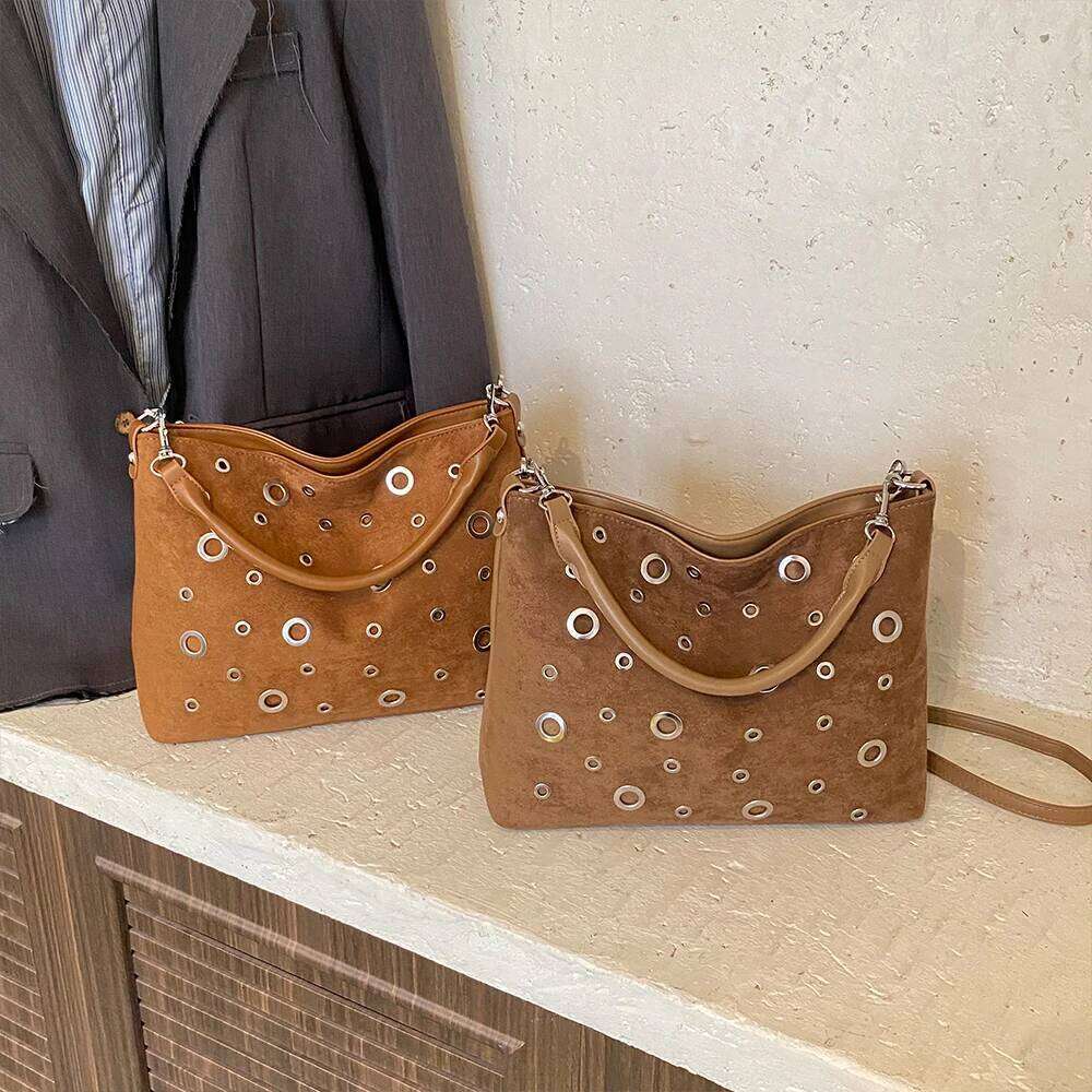 Fashionable Light Luxury Retro Underarm Versatile Single Shoulder Crossbody Bag, Trendy Frosted Bag Y260204