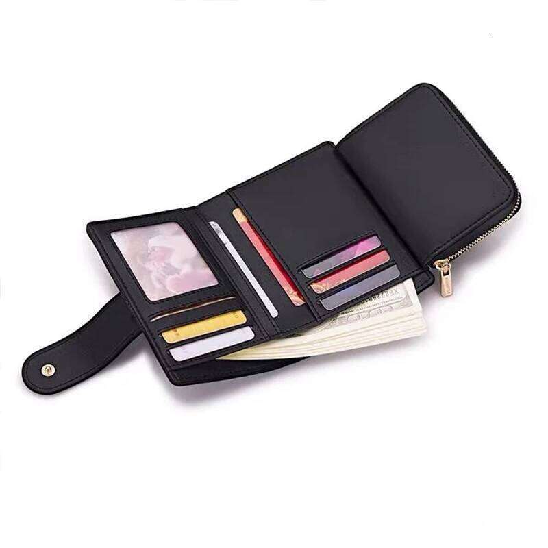 Leather Wallet Ladies 2024 new multi-card bag coin wallet Premium delicate mini card holder money clip Y260206
