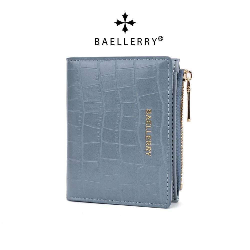 Baellerry Short Zipper Wallet for Women - PU Leather RFID Safe, 4+ Card Slots, Mini Purse Lightweight & Travel Y260206