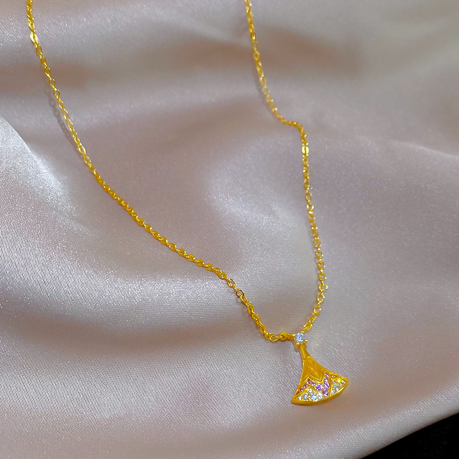 French-style vintage zircon pendant necklace, fashionable, simple, elegant, versatile collarbone chain, light luxury niche jewelry for women - view 6