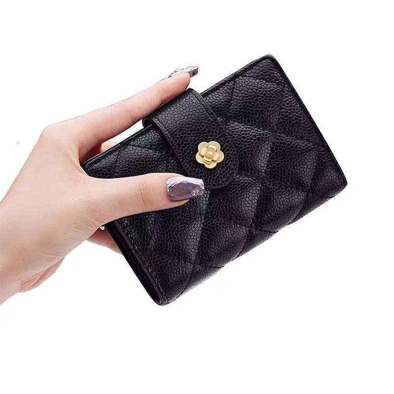 Leather Wallet Ladies 2024 new multi-card bag coin wallet Premium delicate mini card holder money clip Y260206