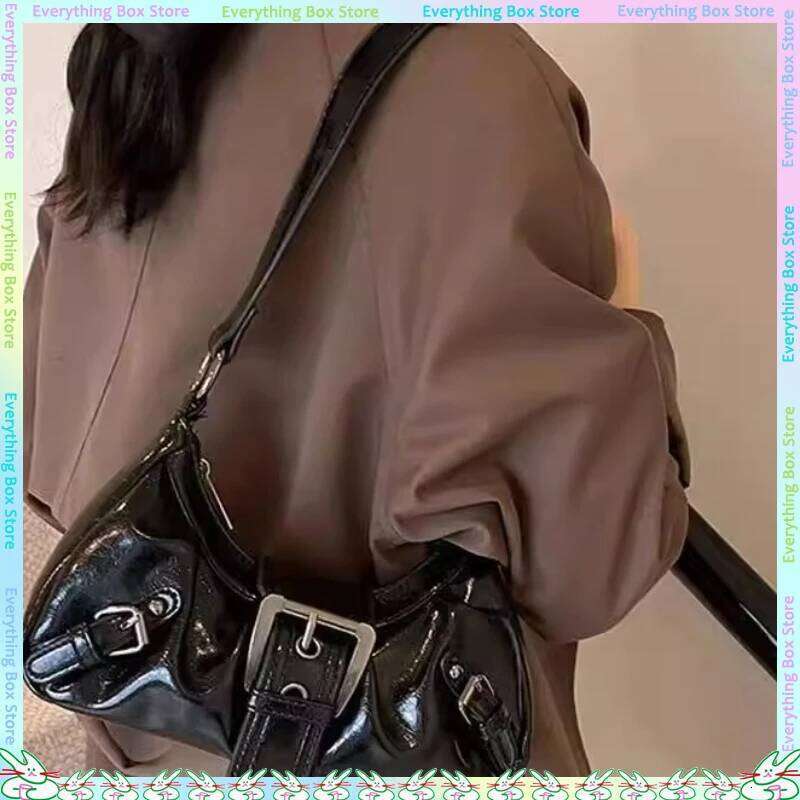 New Minimalist Fashionable Solid Color Texture Large Capacity Casual Underarm Single Shoulder Sweet And Cool Bag Friend Gift Y260205