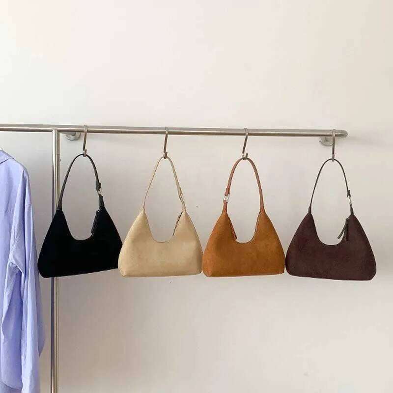Vintage Suede Shoulder Luxury Casual Tote for Women Fashion Autumn Winter New Guangzhou High Quality Bag Purse Y260204