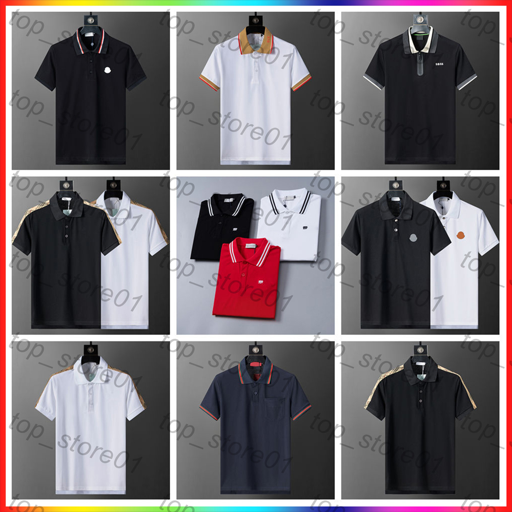 5A 2026 Designer Mens Polo Shirts Luxury Men Clothes Short Sleeve Fashion Casual Solid Color Lape Shirt Men's Summer Breathable Polo Embroidery Letter Print Top