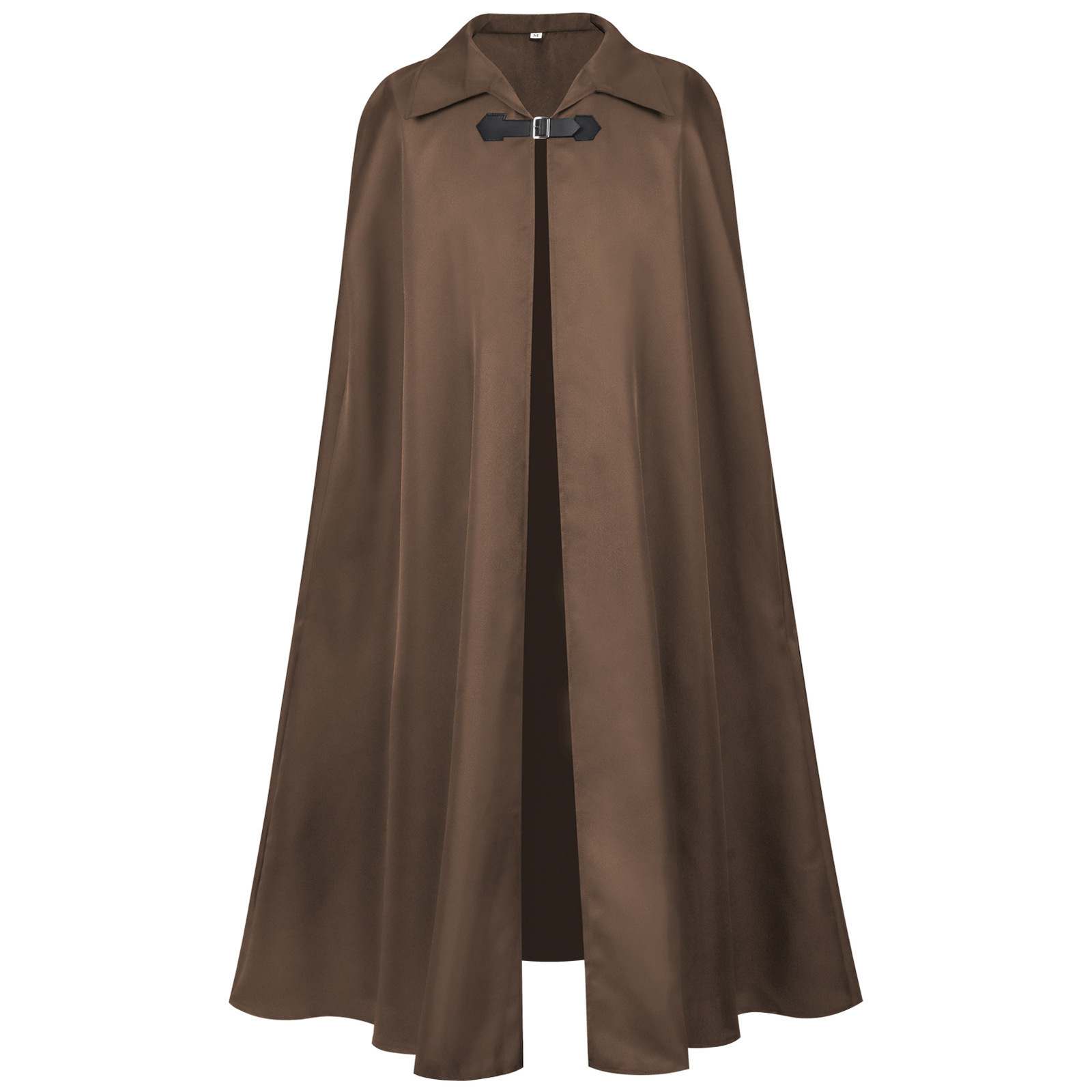 INCERUN Mens Cloak Coat Solid Color Single Button Collar Cape Town Street Wear Winter Artificial Blended Coat Mens Jacket 241007