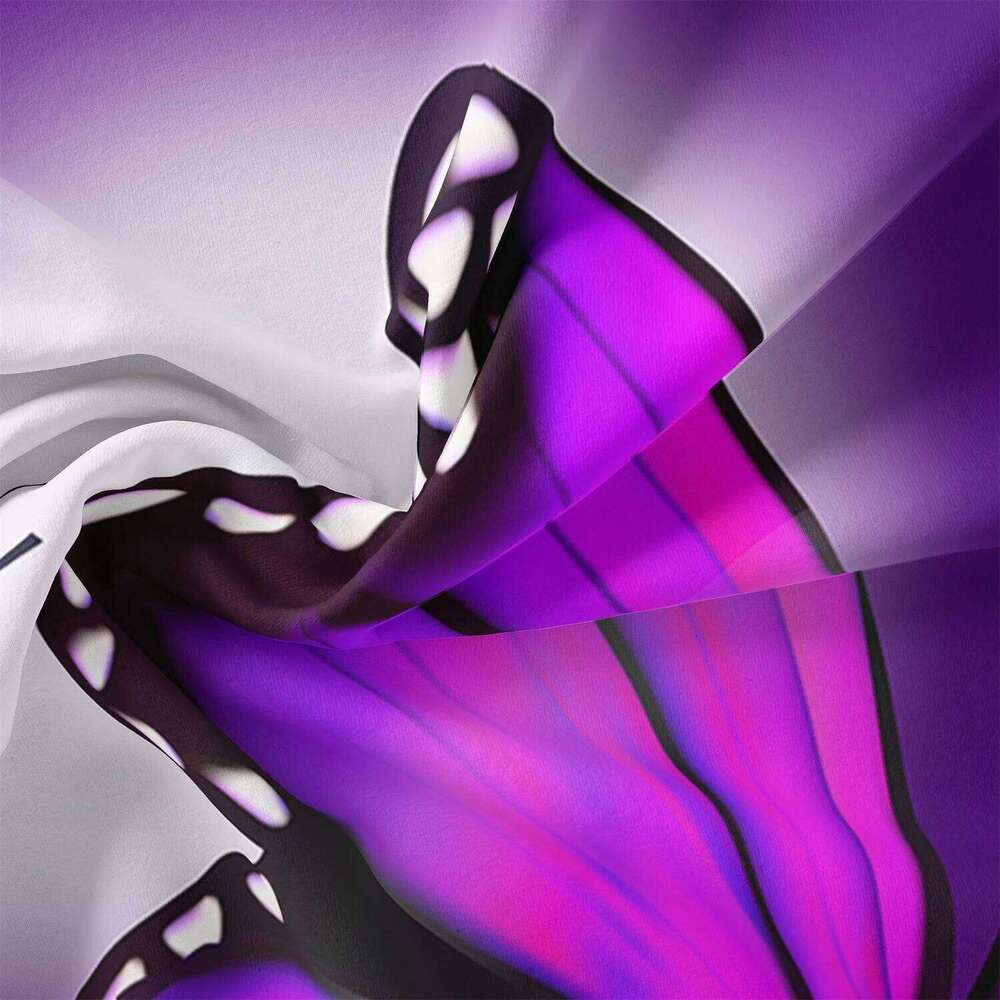 3pcs Fashion Classic Popular Purple Butterfly Flower Digital Print Duvet Cover Bedding Set Soft Comfortable Bedroom Guest Room XJ260206