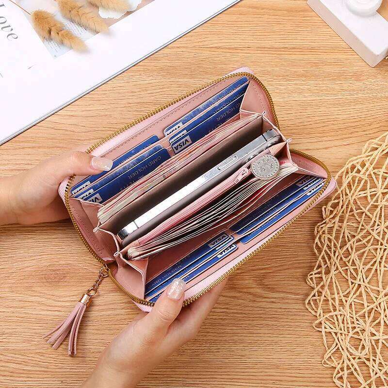 Fashion Women's Zipper Coin Lady Short Clutch Purse Handbag Patchwork Leather Female Card Holder Wallet Phone Pouch Y260206