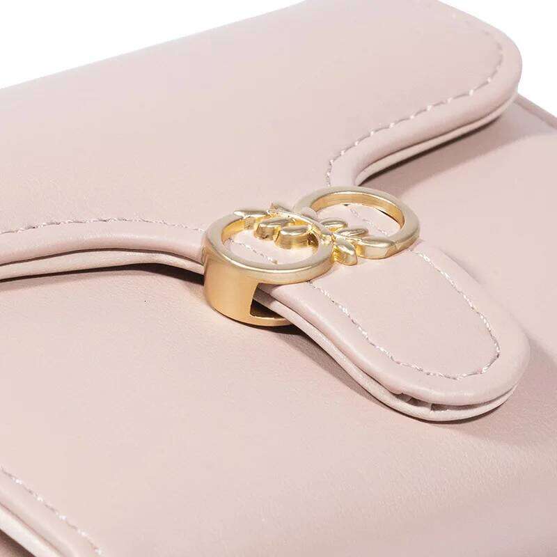 Short wallet high quality PU solid color buckle folding multi-functional simple fashion all-match multiple card slots certificat Y260206