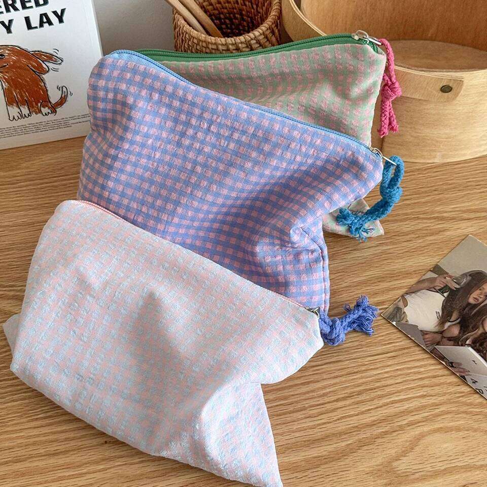 Fashion Simple Mesh Women Cosmetic Handbag Pouch Large Capacity Travel Organizer Makeup Mini Lipsticks Make Up Storage Bag Y260206