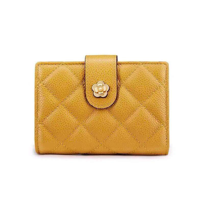 Leather Wallet Ladies 2024 new multi-card bag coin wallet Premium delicate mini card holder money clip Y260206