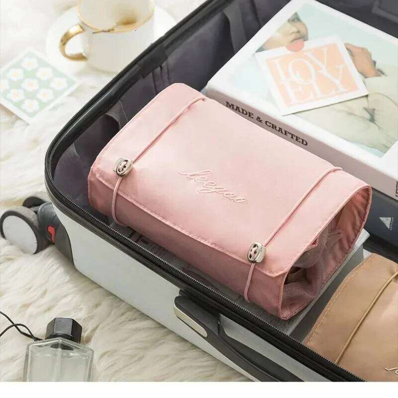 4 in 1 Makeup Bags Detachable Cosmetic Large Capacity Portable Folding Travel Cosmetics Storage Toiletry Bag Y260206