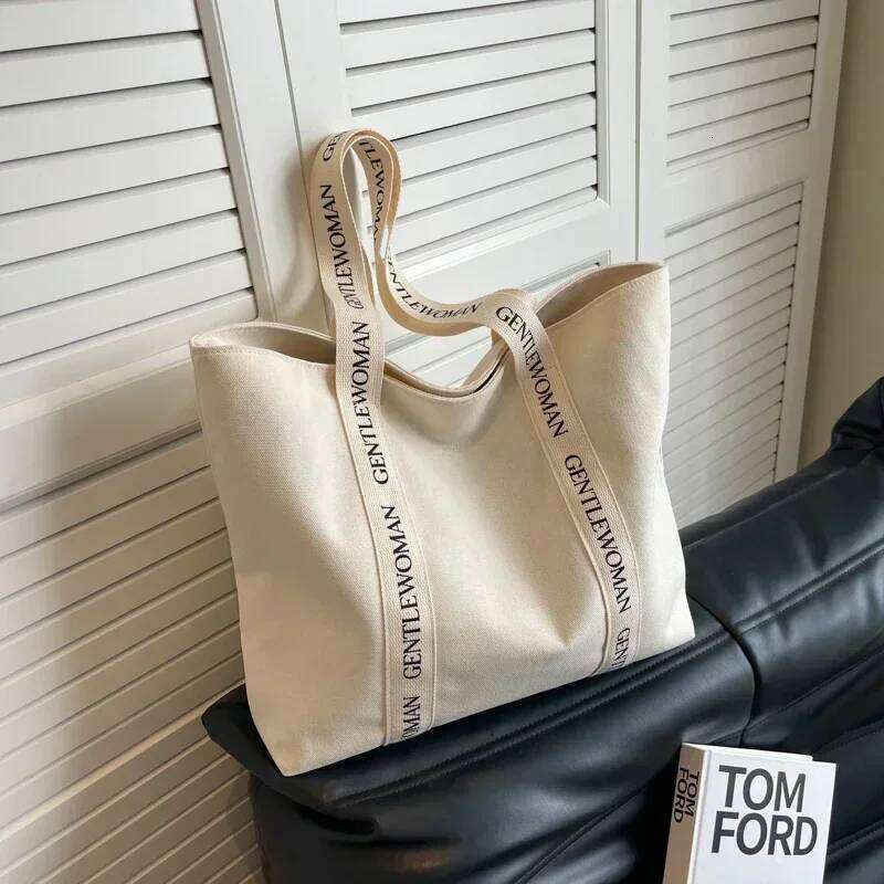 2026 Fashion and Leisure Zipper Women's Tote New High Quality Large Capacity Shoulder Hot Selling Canvas Shopping Bag Y260205