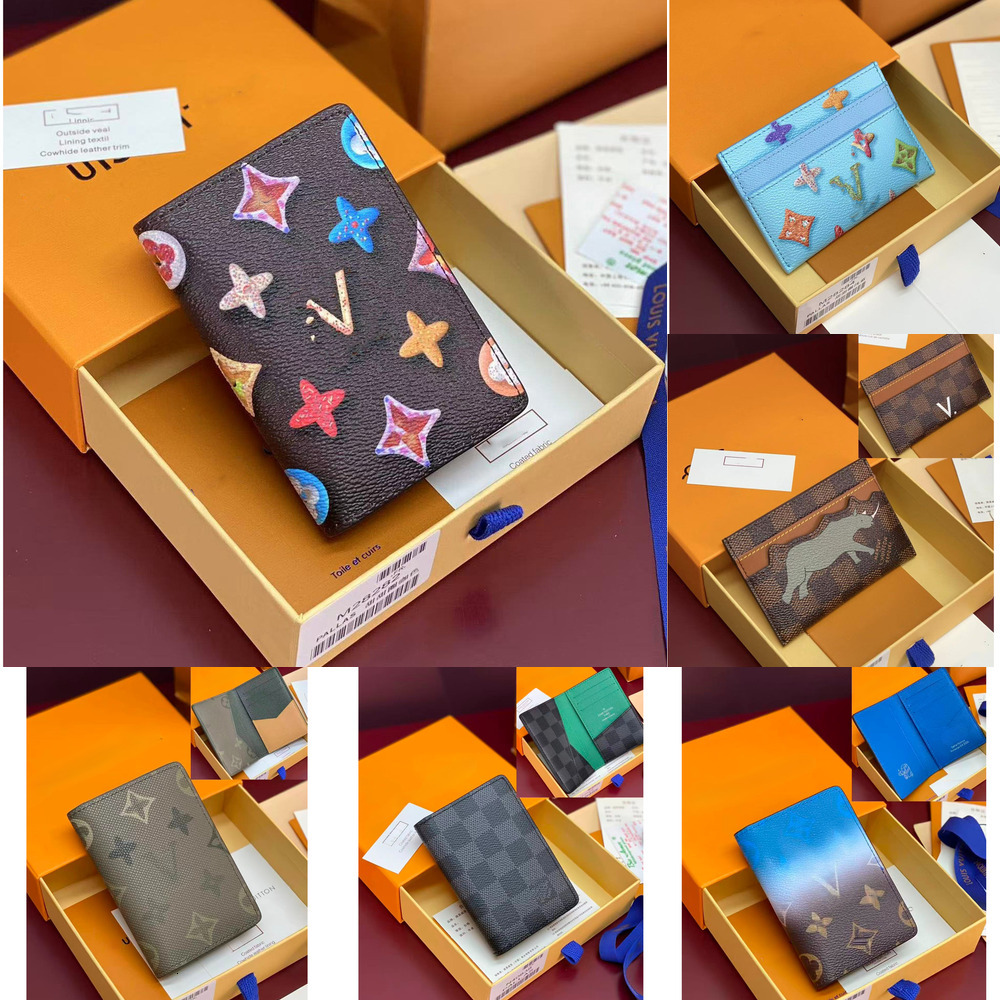 luxury Passport cover Donut designer for men women man fashion Classic passport package Business checkbook ID leather Credit 2026 new style wallet pocket clip 1b