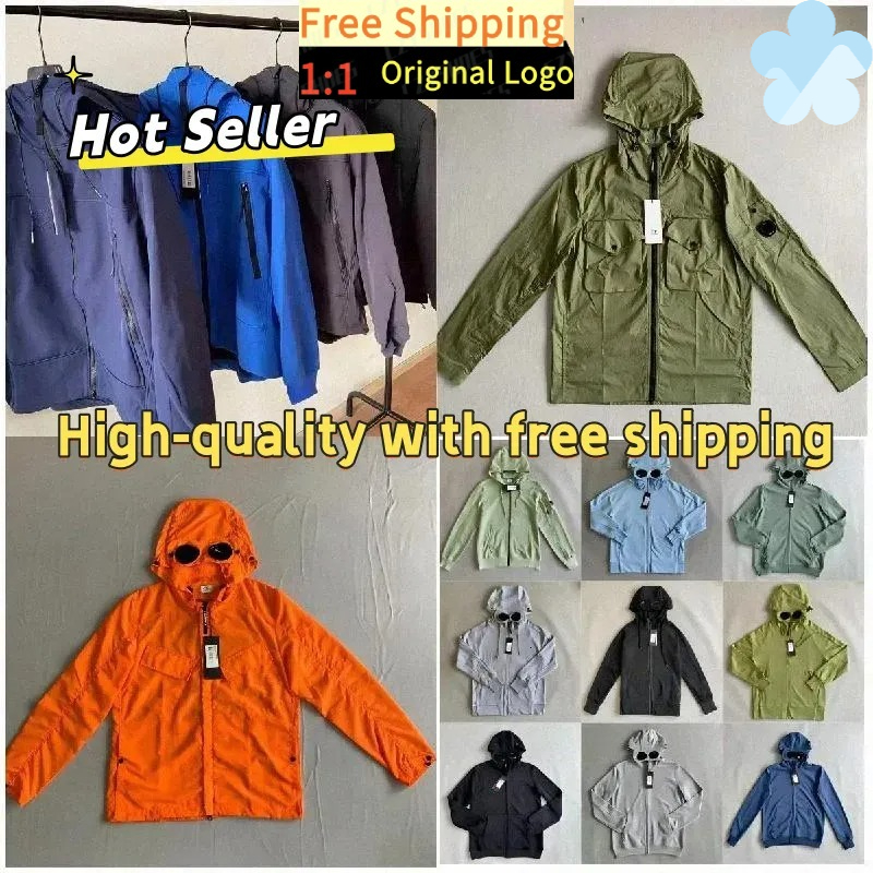 C p Companys Mens Hoodies Sweatshirts Hooded Jackets C p Hoodie Windproof Storm Cardigan Overcoat Fashion Hoodie Zip Fleece Lined Coat Men Modern Stylish leicl002