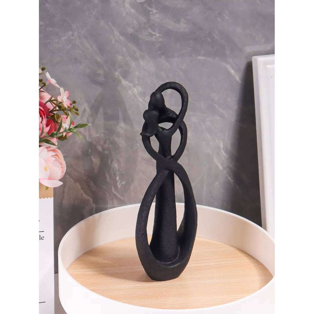 Nordic Style Creative Home Decor: Embracing Couple Sculpture for Office, Bookshelf, Living Room, Bedroom, Tabletop Decoration S260204 4e1