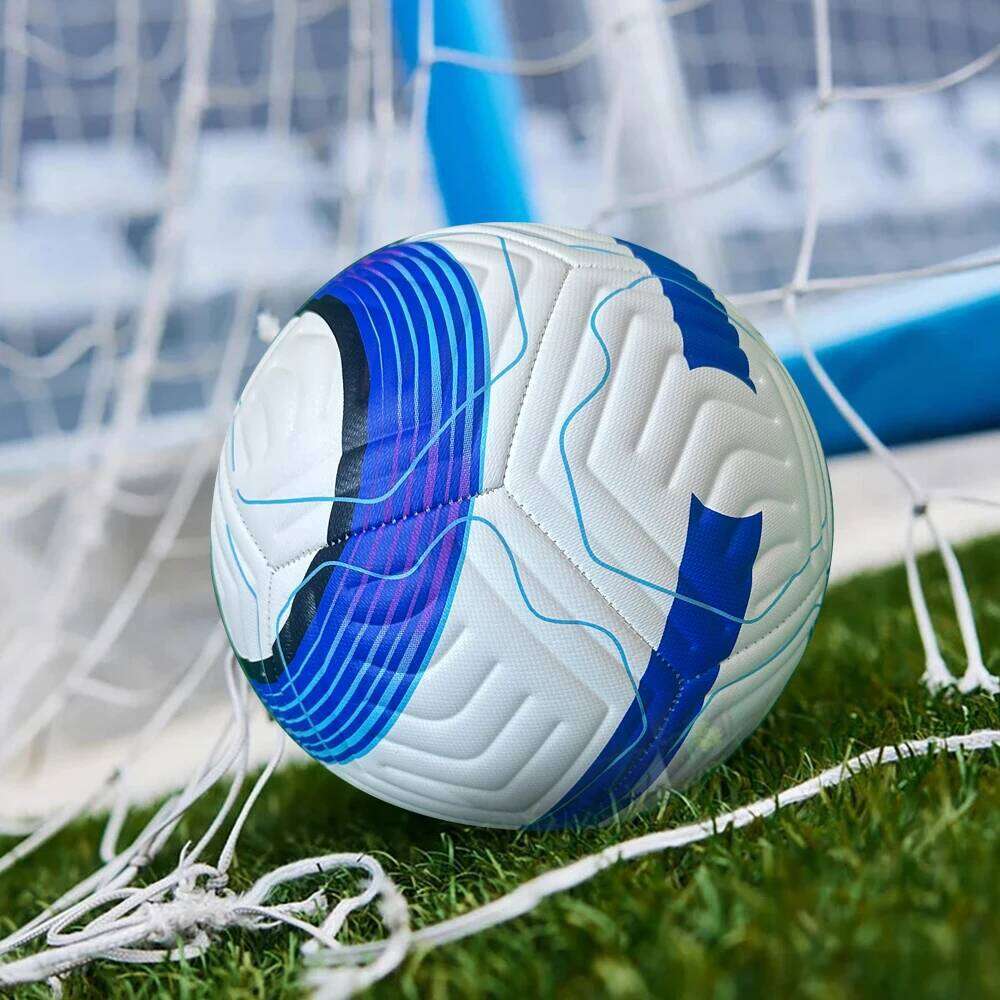2026 High Quality Blue Size 5 Soccer Balls Standard Outdoor Official Match Game PU Material Footballs Training Balones De Futbol 26Y0207