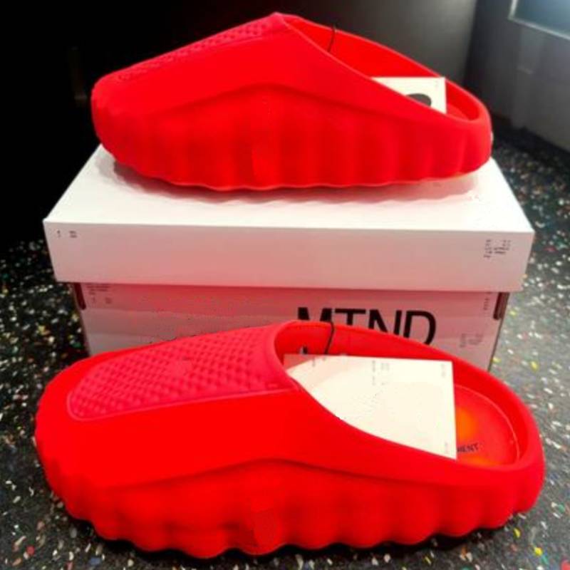 Mind 001 Slide Desginer Slides Slippers New Tech Comfortable Slipper Bone White Solar Red Mind001 Clogs Black Chrome Light Smoke Grey Men Women Summer Fashion Shoes