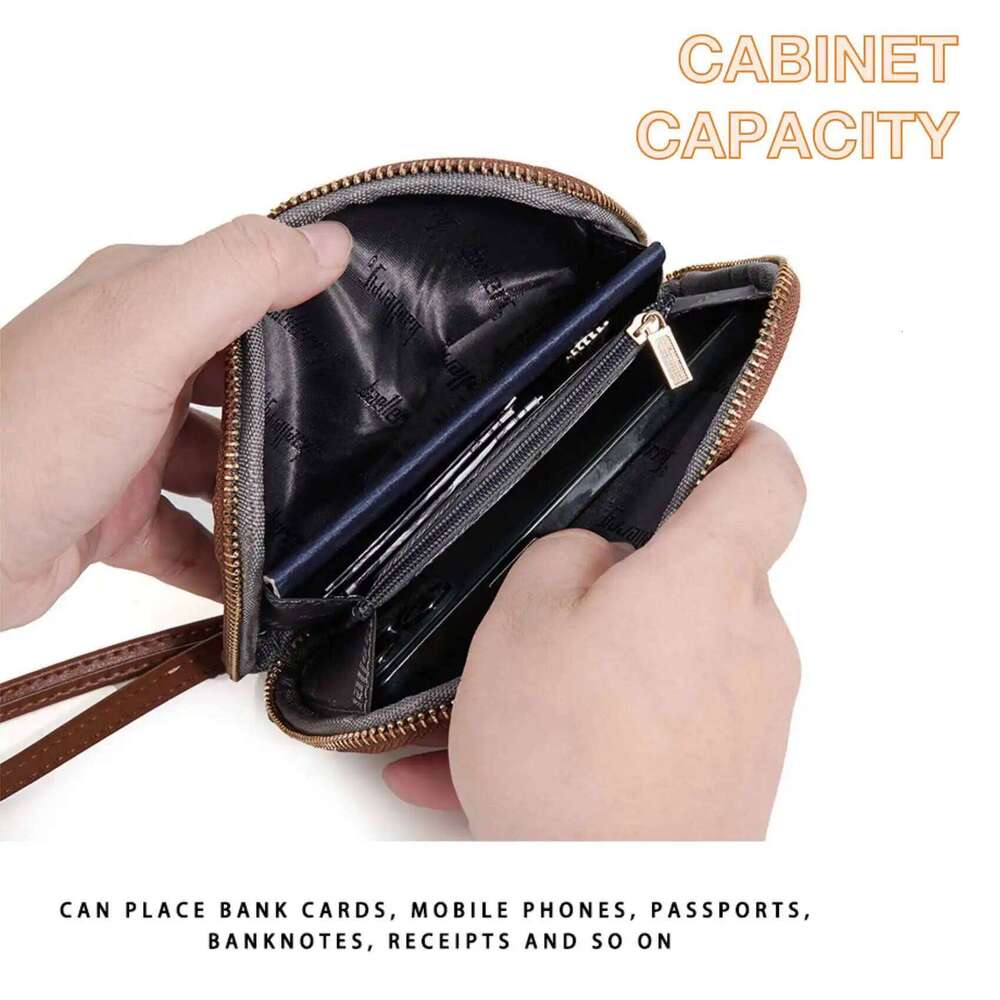 Fashion Simple Multi-Functional Zipper Coin Purse New Neutral Unisex Passport Bag Small Mobile Phone Wallet Y260206